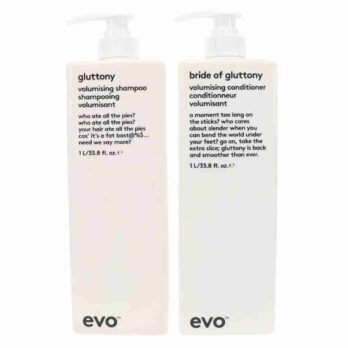 Evo Gluttony Shampoo Conditioner1| Charm and Champagne 