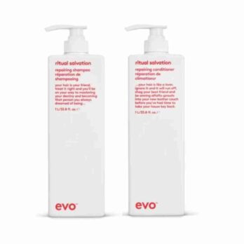 Evo Ritual Salvation Shampoo Conditioner2| Charm and Champagne 